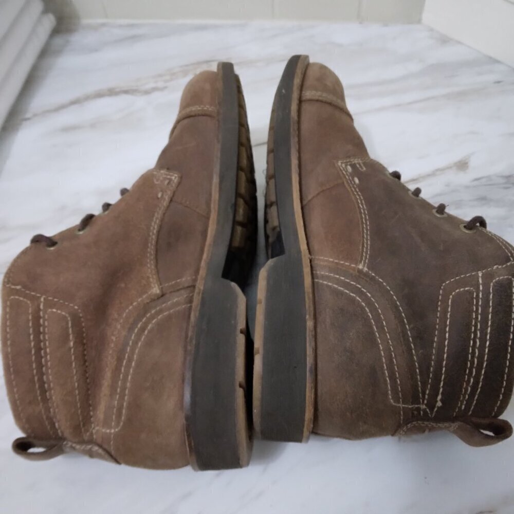 Ecco | Bendix Cap Toe Hydromax Suede Leather Ankle Boot Brown | Size 8 (EU 41) - Picture 5 of 8